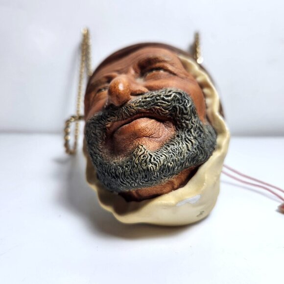Bossons Persian Man Chalkware Head Wall Hanging England Vintage 70s - Picture 4 of 9